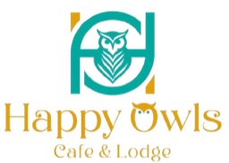 Happy Owls Cafe & Lodge logo